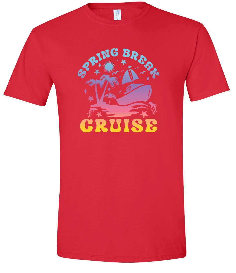 Spring Break Cruise Adult Gildan Soft Shirt