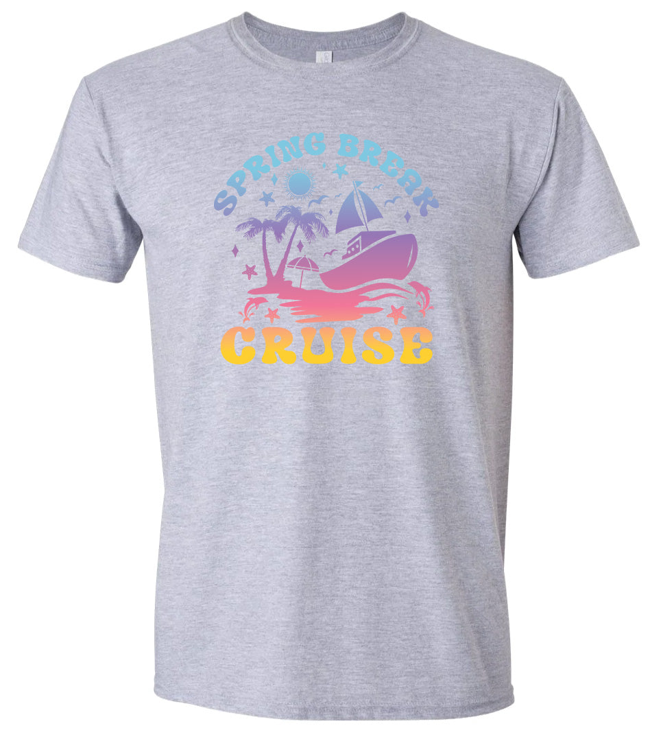 Spring Break Cruise Adult Gildan Soft Shirt