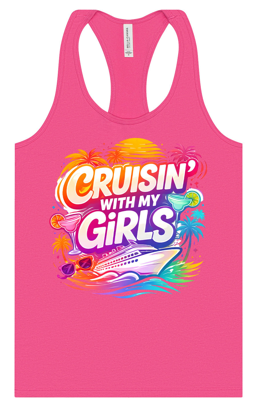 Cruisin' with My Girls Women's Racerback Tank