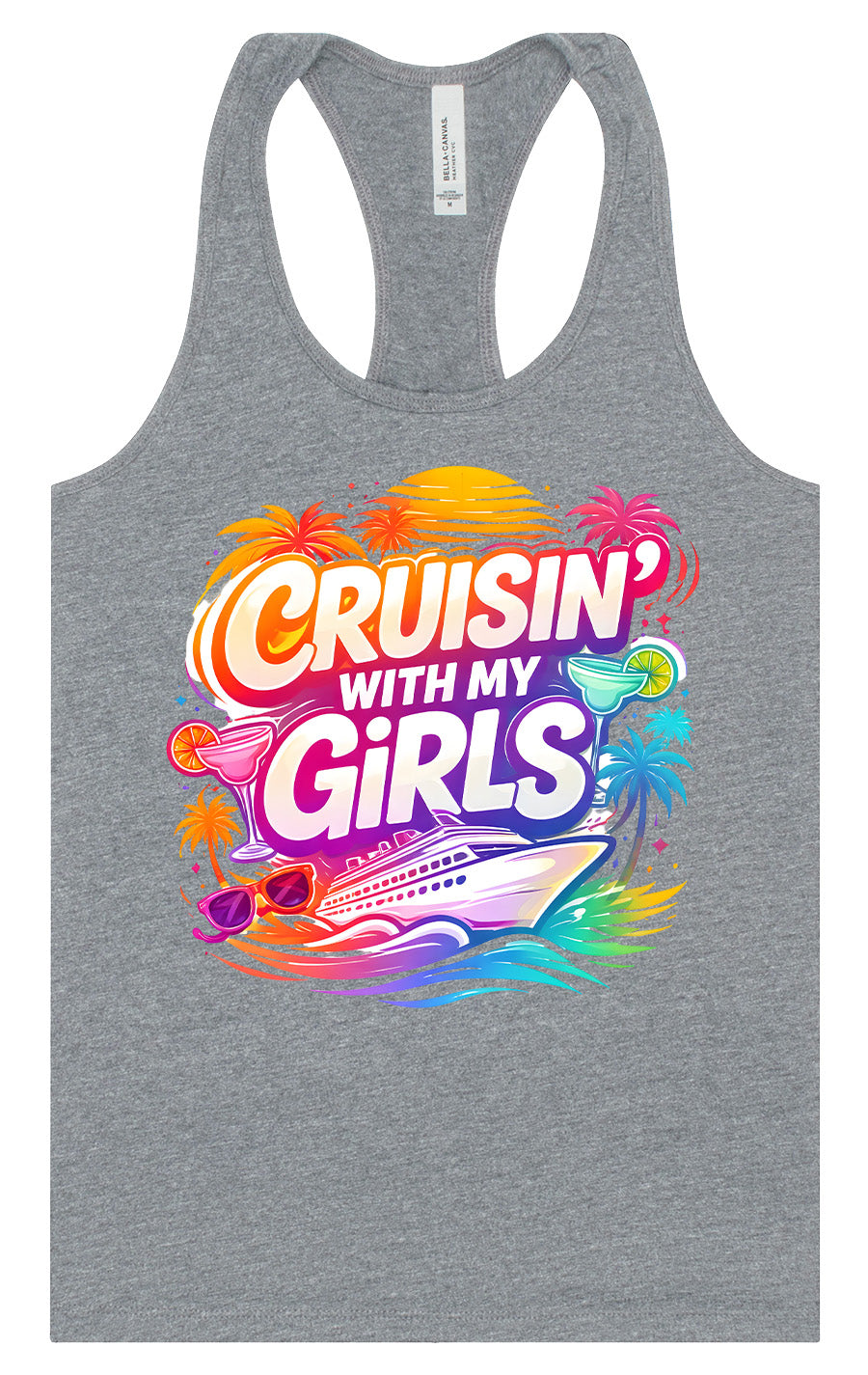 Cruisin' with My Girls Women's Racerback Tank