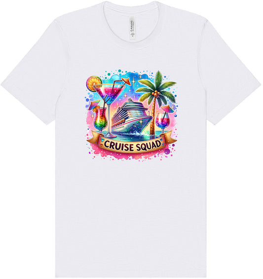 Drinks and Cruise Squad Adult Bella Canvas Shirt