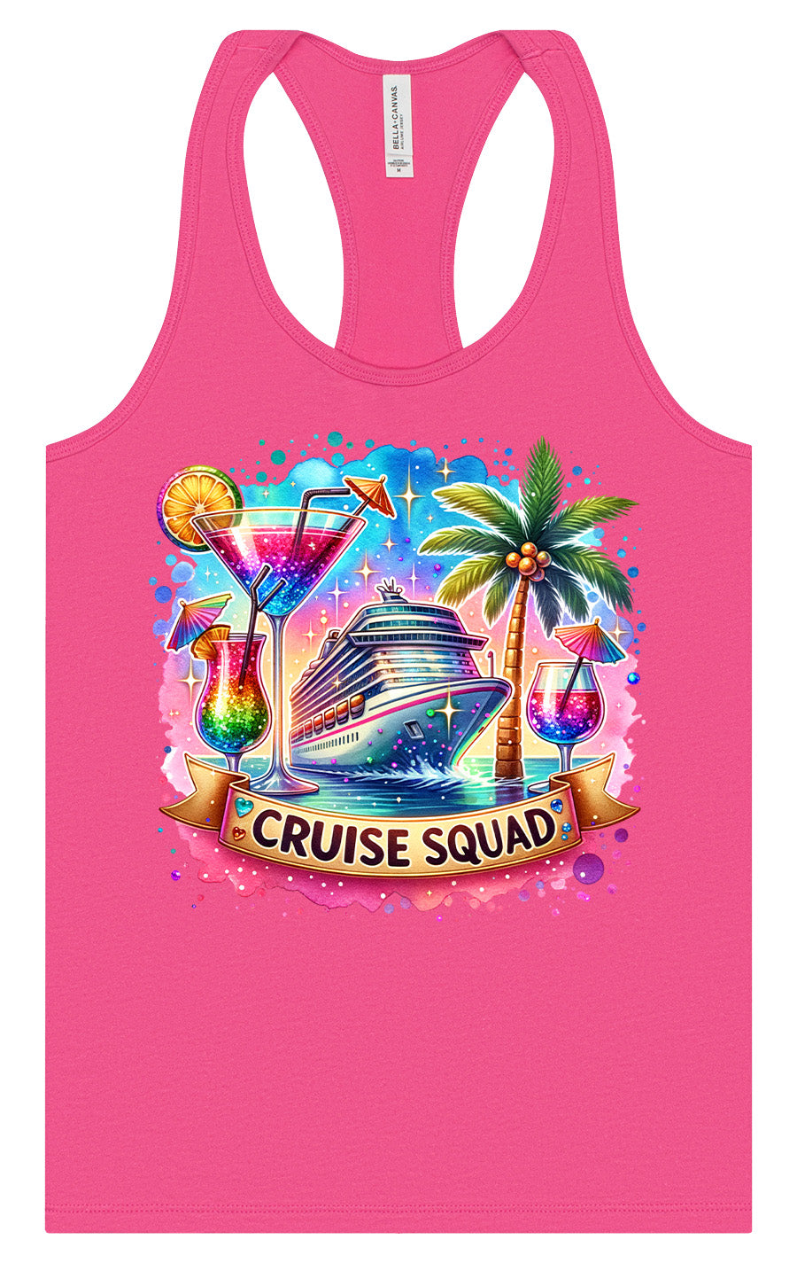 Drinks and Cruise Squad Women's Racerback Tank