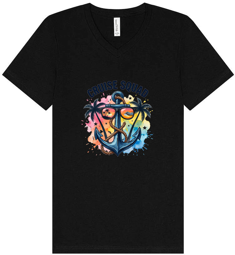 Anchored Cruise Squad Unisex V-Neck Shirt
