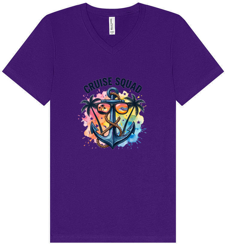 Anchored Cruise Squad Unisex V-Neck Shirt