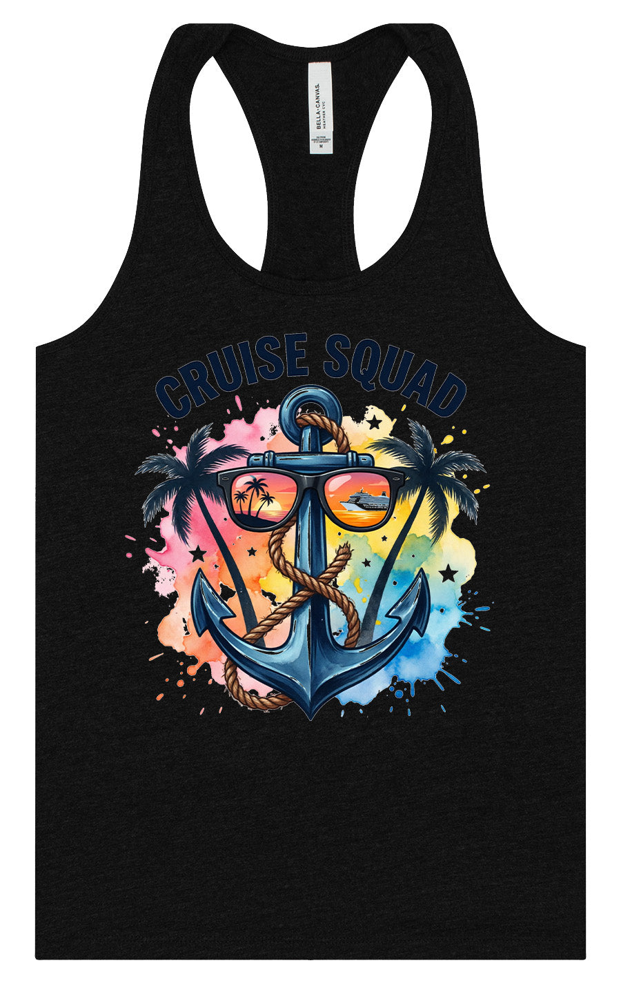 Anchored Cruise Squad Women's Racerback Tank
