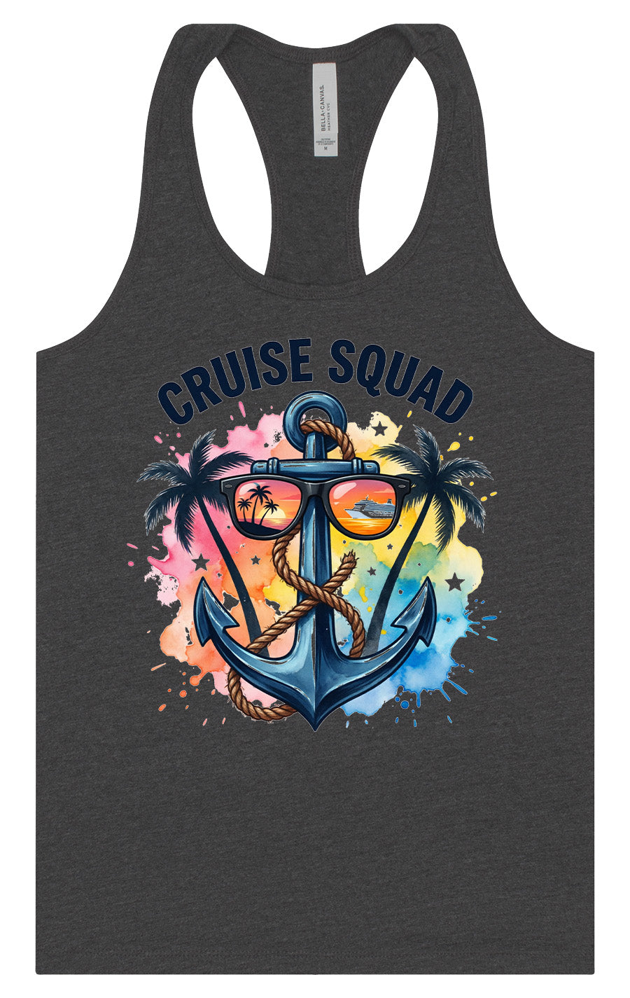 Anchored Cruise Squad Women's Racerback Tank