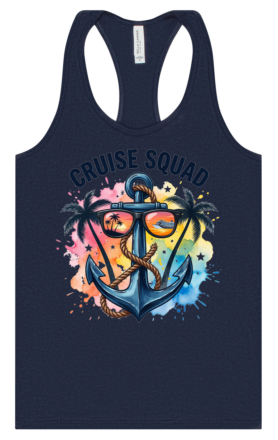 Anchored Cruise Squad Women's Racerback Tank
