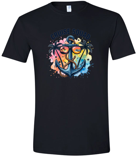 Anchored Cruise Squad Adult Gildan Soft Shirt