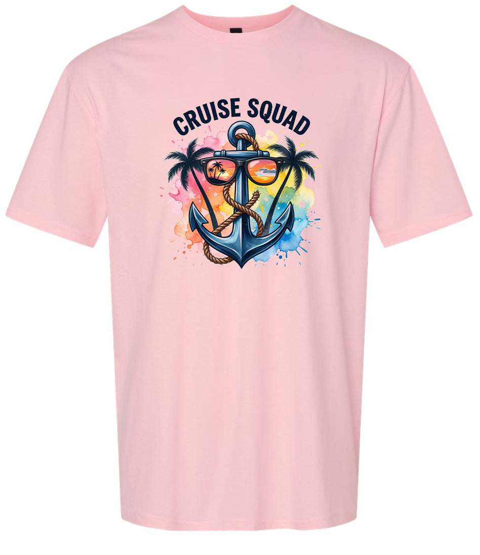Anchored Cruise Squad Adult Gildan Soft Shirt