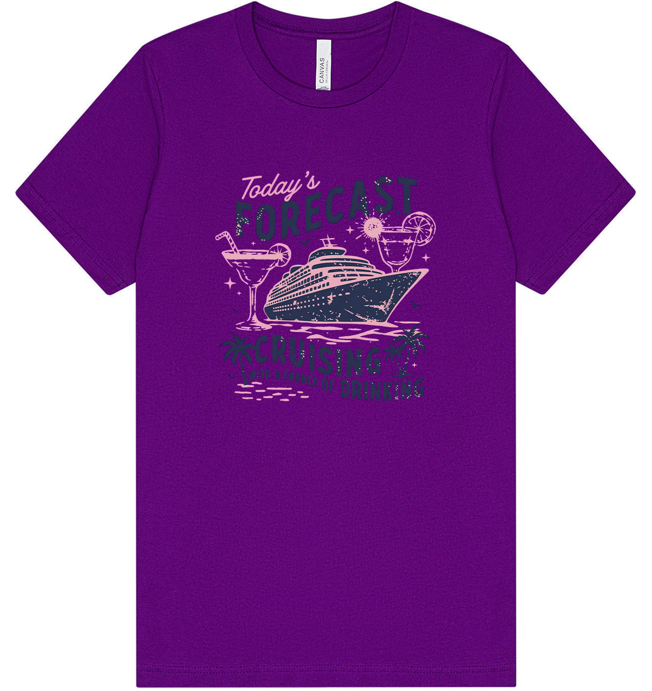 Cruising with a Chance of Drinking Adult Bella Canvas Shirt