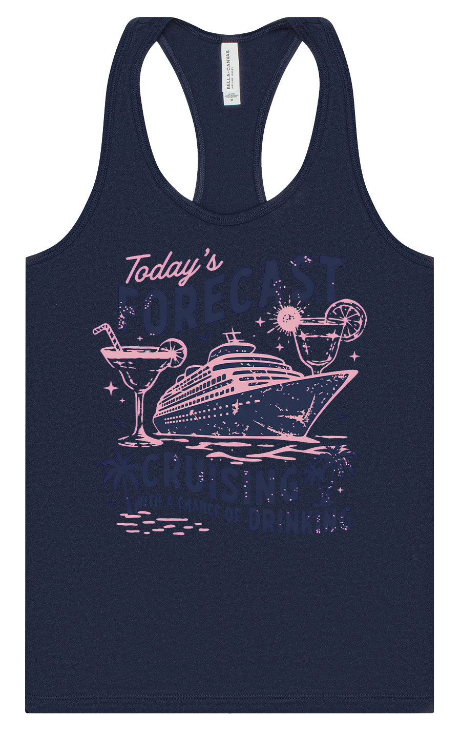 Cruising with a Chance of Drinking Women's Racerback Tank