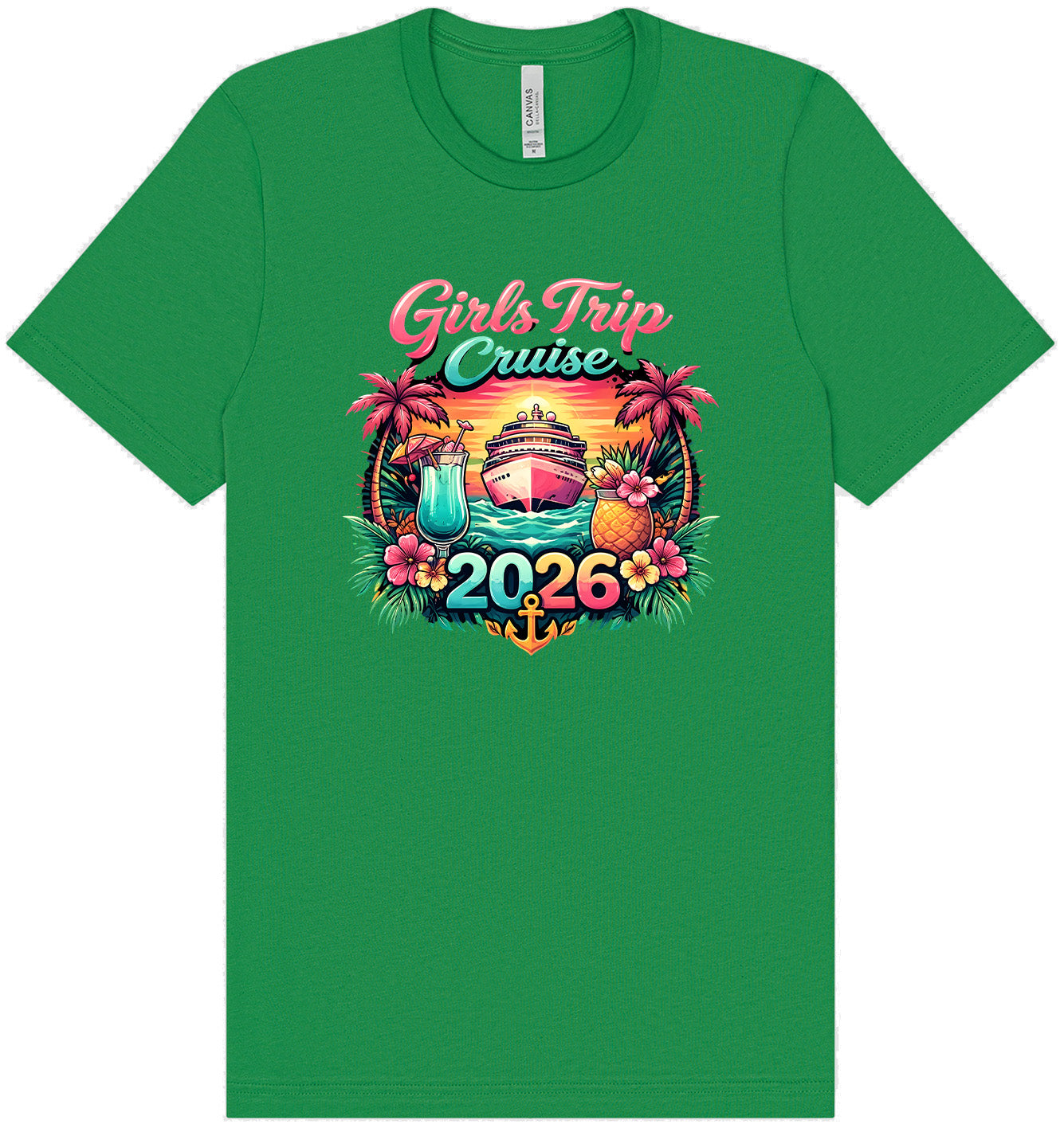 Girls Trip Cruise 2026 Adult Bella Canvas Shirt