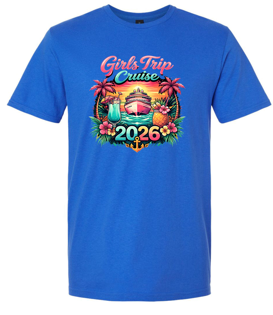 Girls Trip Cruise 2026 Children's Gildan Soft Shirt