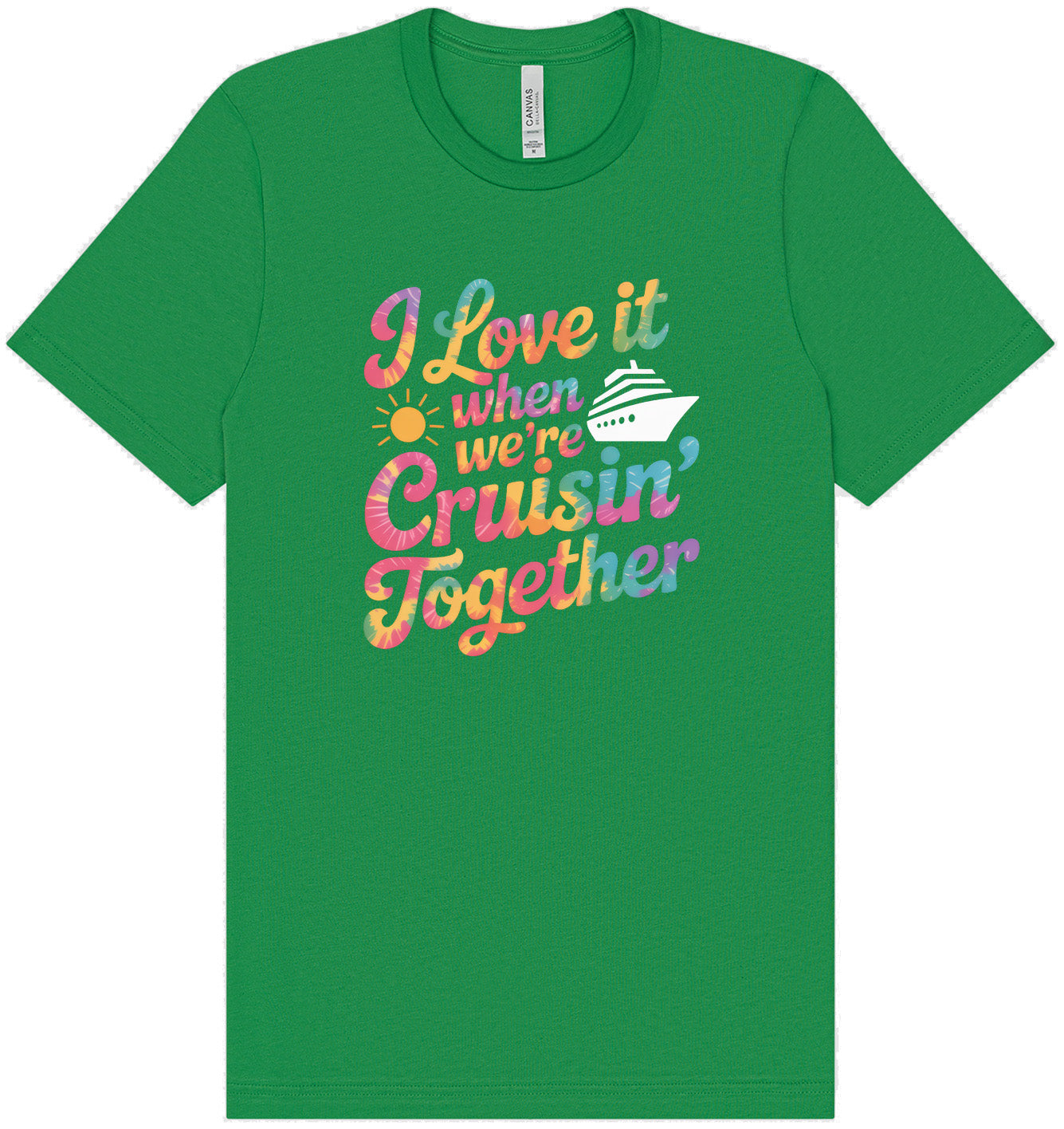 Tie Dye Cruisin' Together Adult Bella Canvas Shirt
