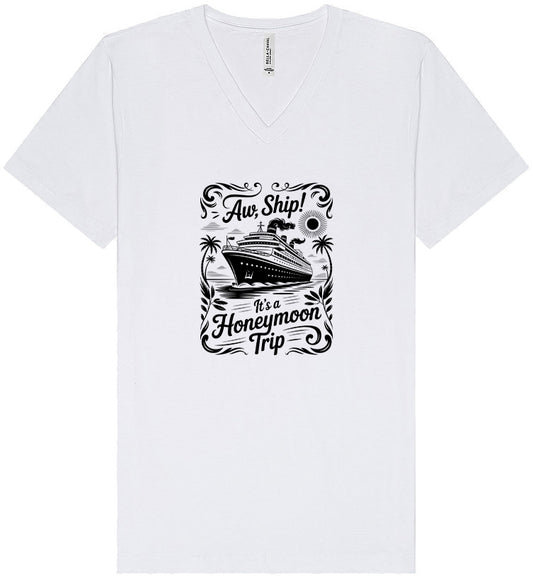 Aw Ship! Honeymoon Trip Unisex V-Neck Shirt