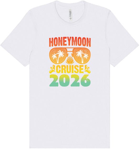 Honeymoon Cruise 2026 Adult Bella Canvas Shirt
