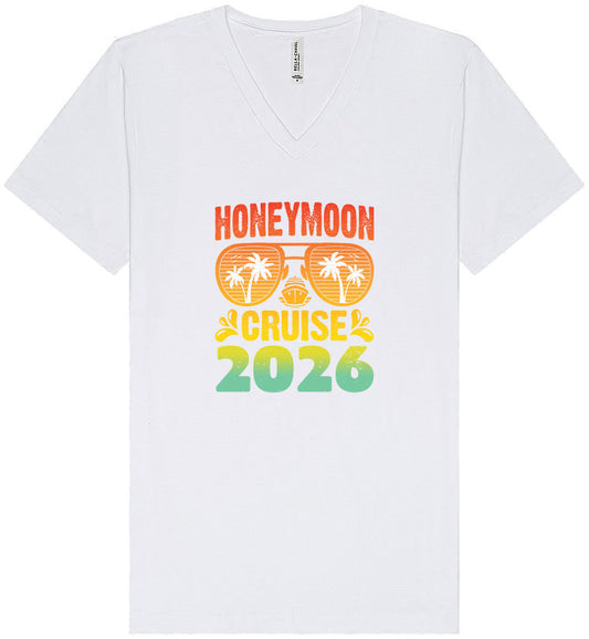Honeymoon Cruise 2026 Unisex V-Neck Shirt