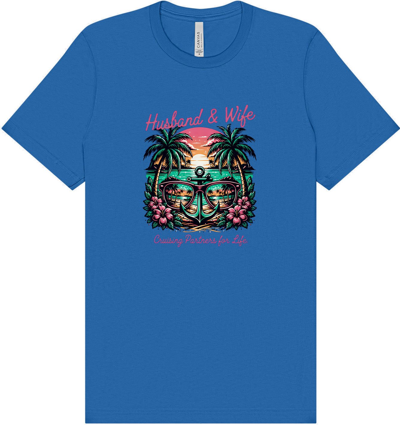 Anchor Husband and Wife Adult Bella Canvas Shirt