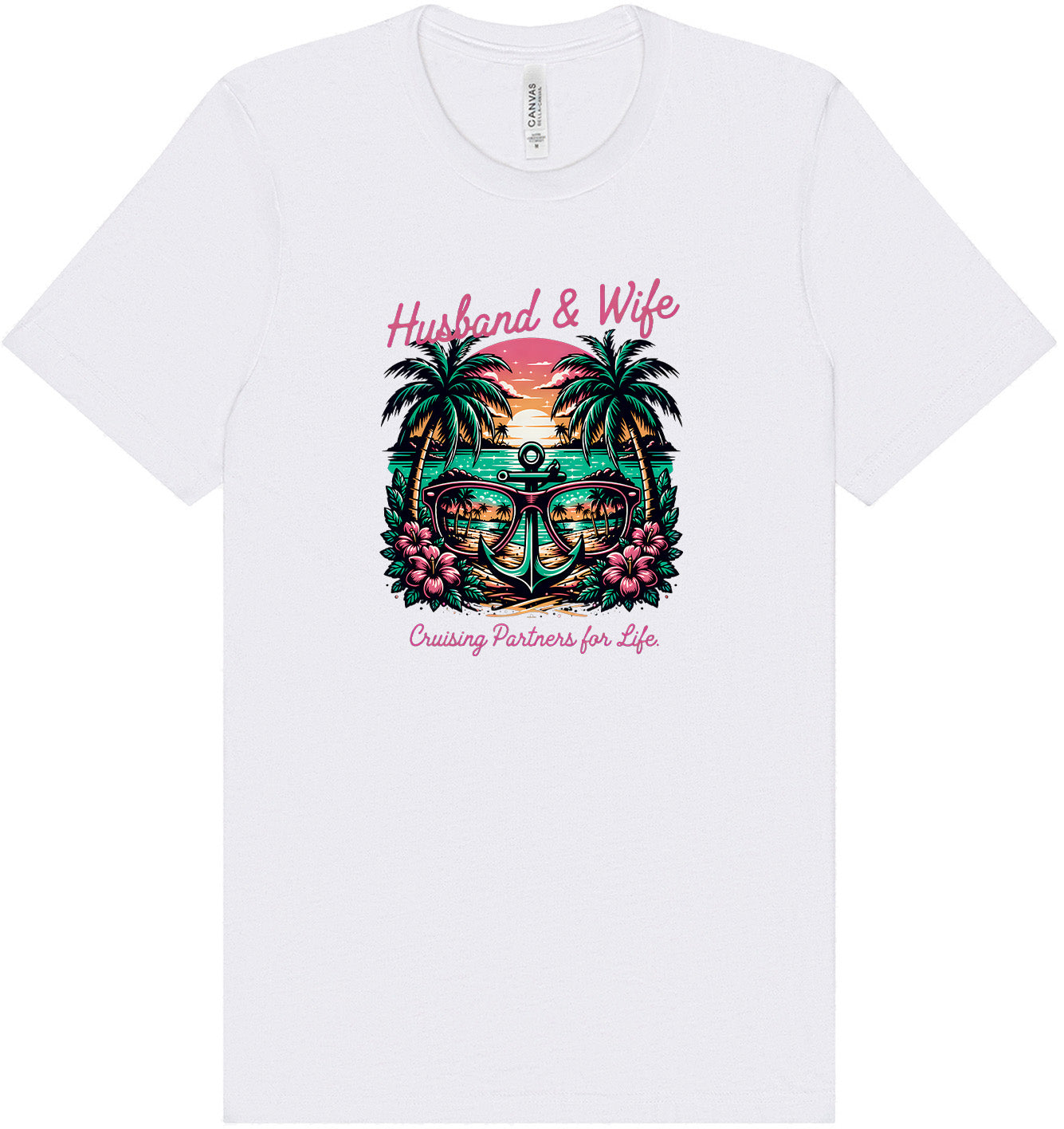 Anchor Husband and Wife Adult Bella Canvas Shirt
