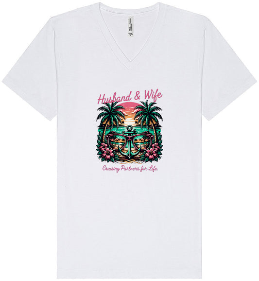 Anchor Husband and Wife Unisex V-Neck Shirt