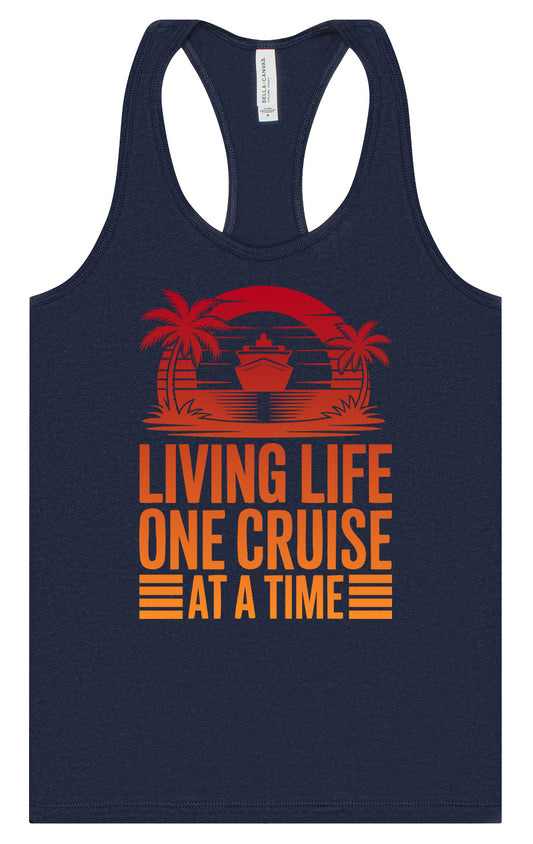 One Cruise at a Time Women's Racerback Tank