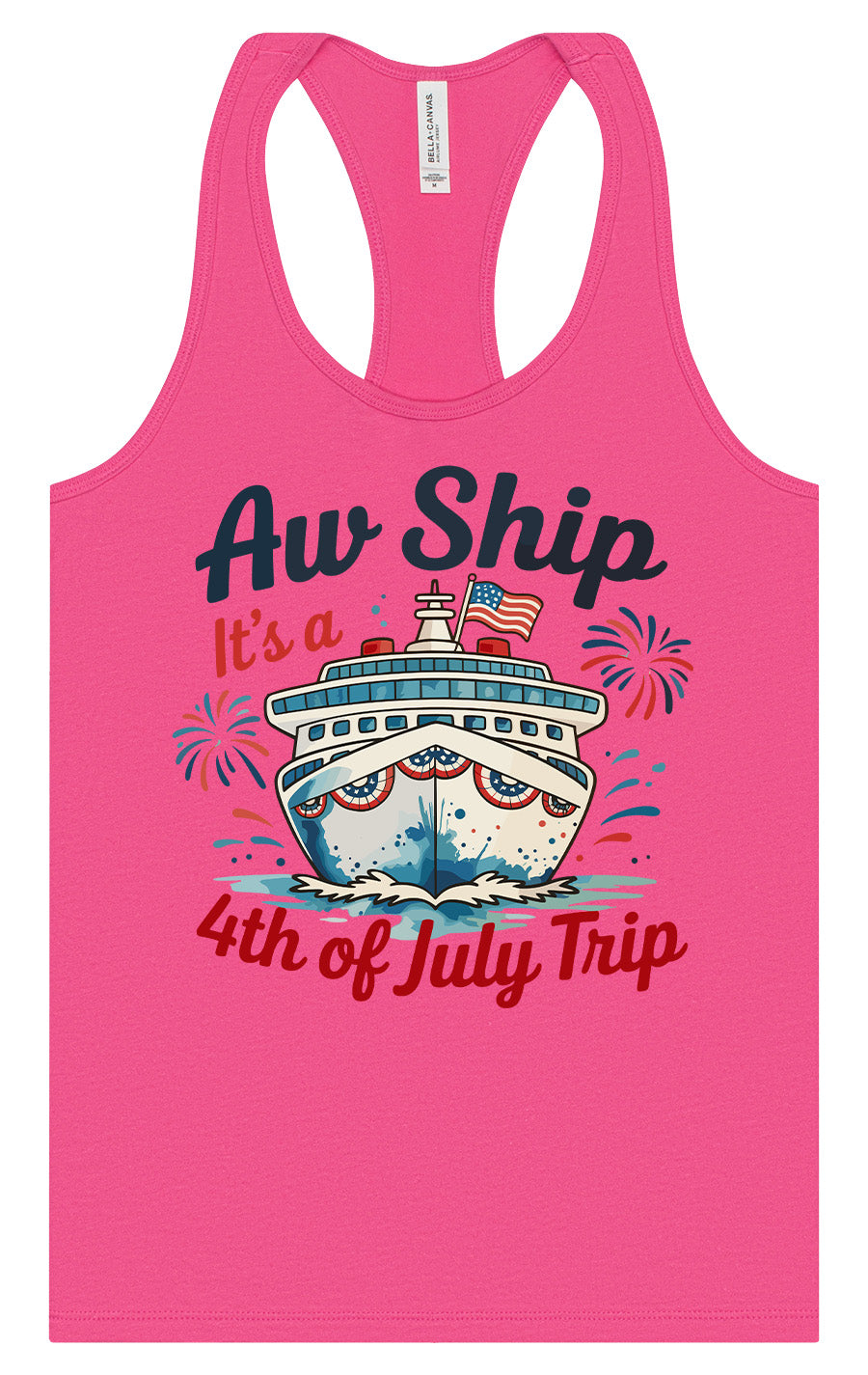 4th of July Cruise Women's Racerback Tank