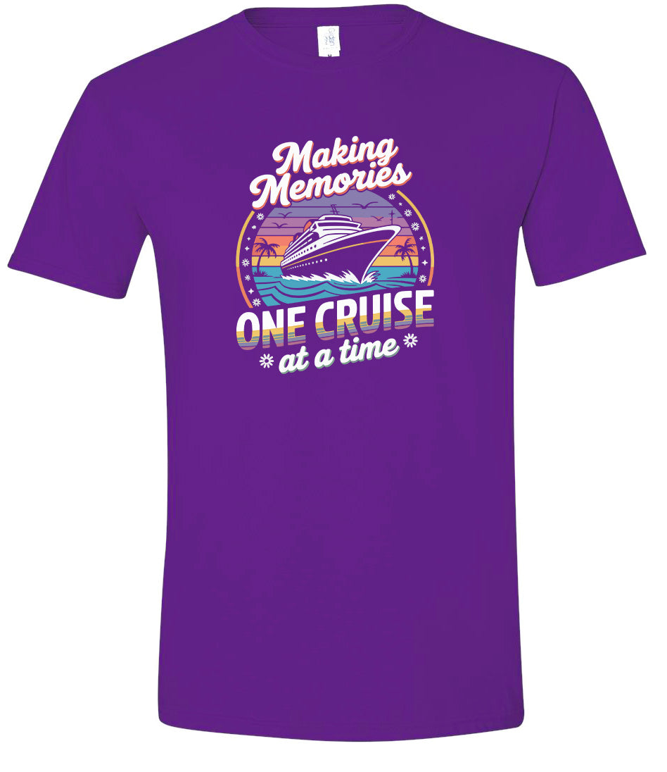 Making Memories, One Cruise at a Time Adult Gildan Soft Shirt