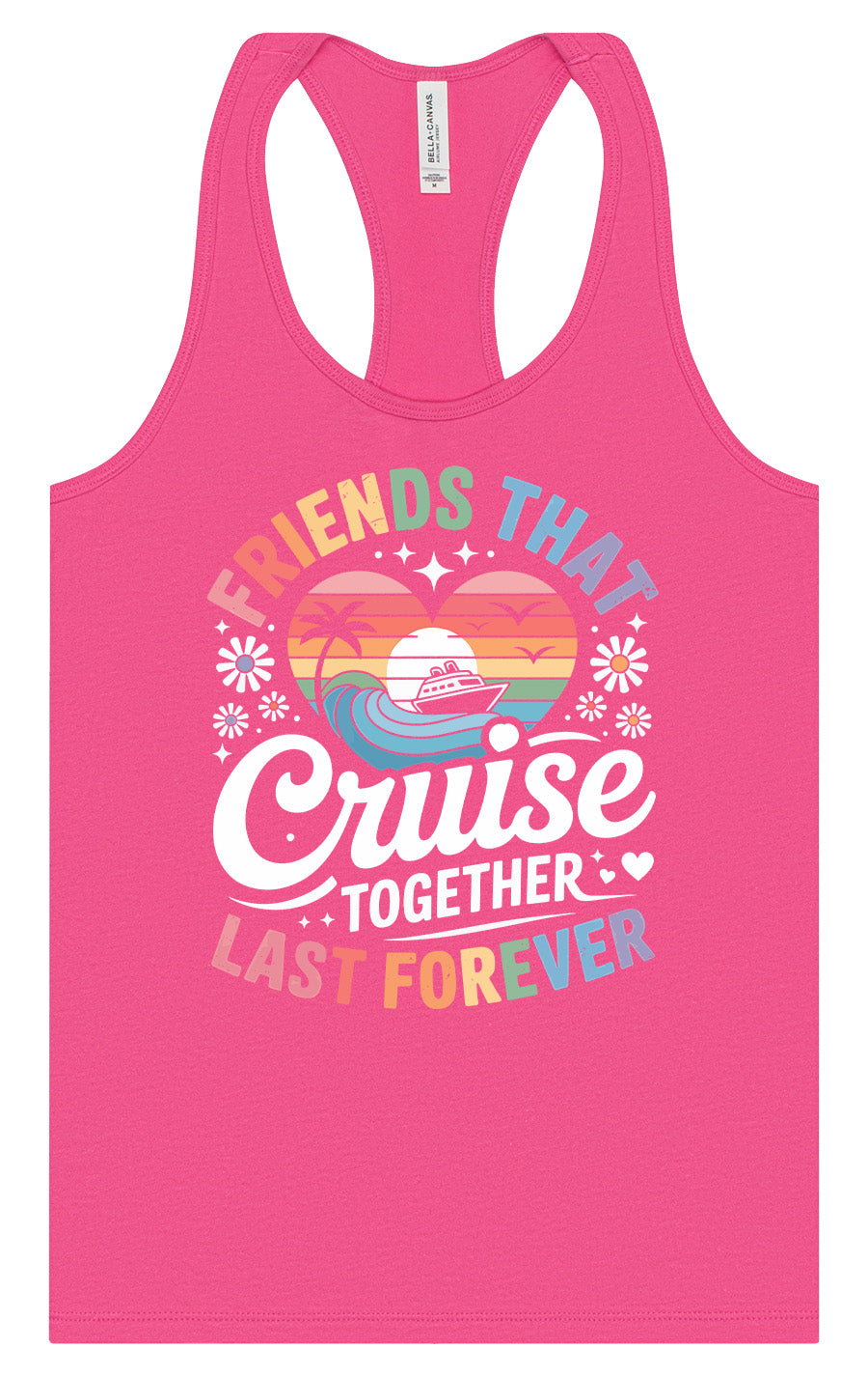 Friends That Cruise Together Women's Racerback Tank