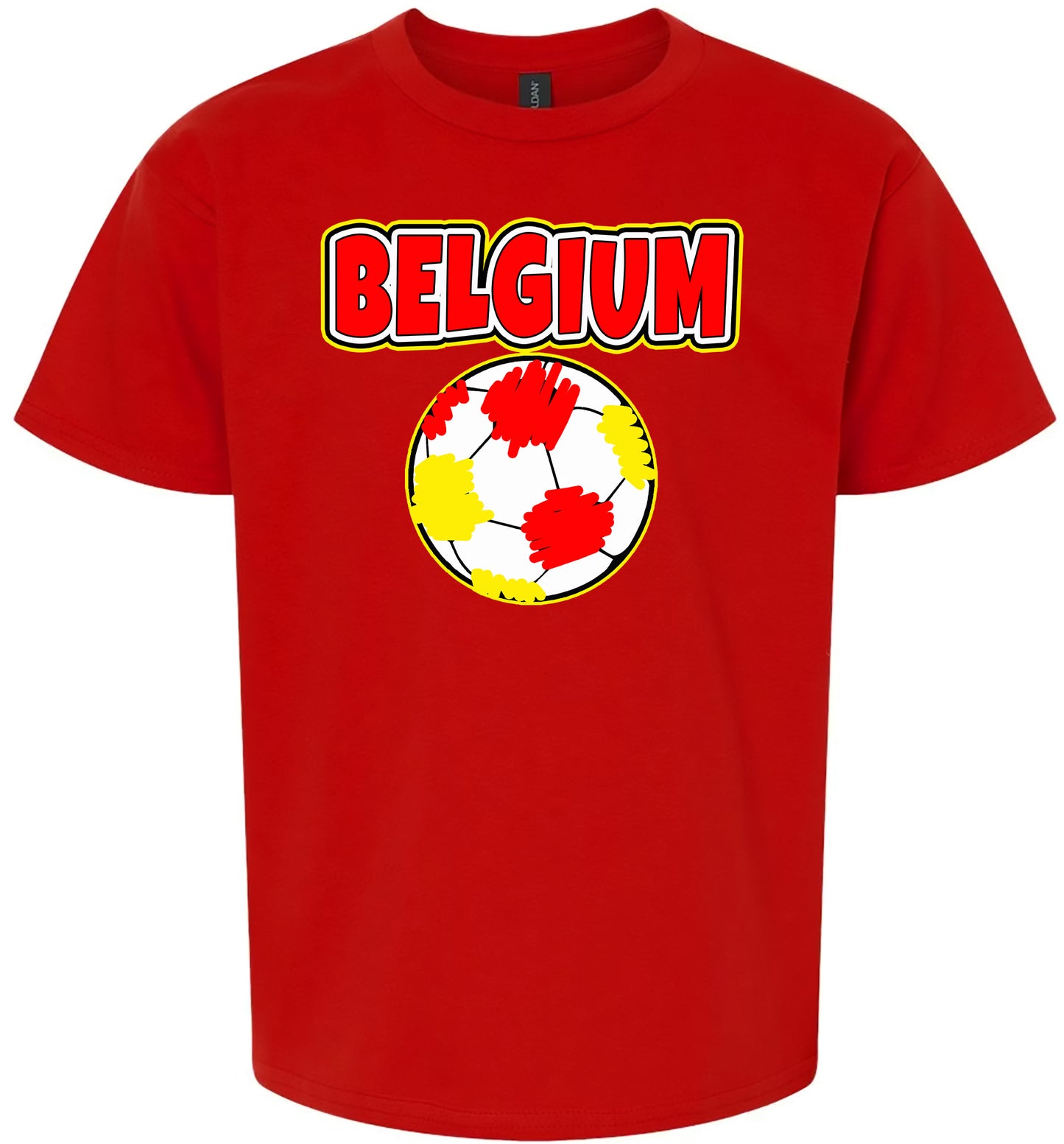 Belgium Soccer Children's Gildan Soft Shirt