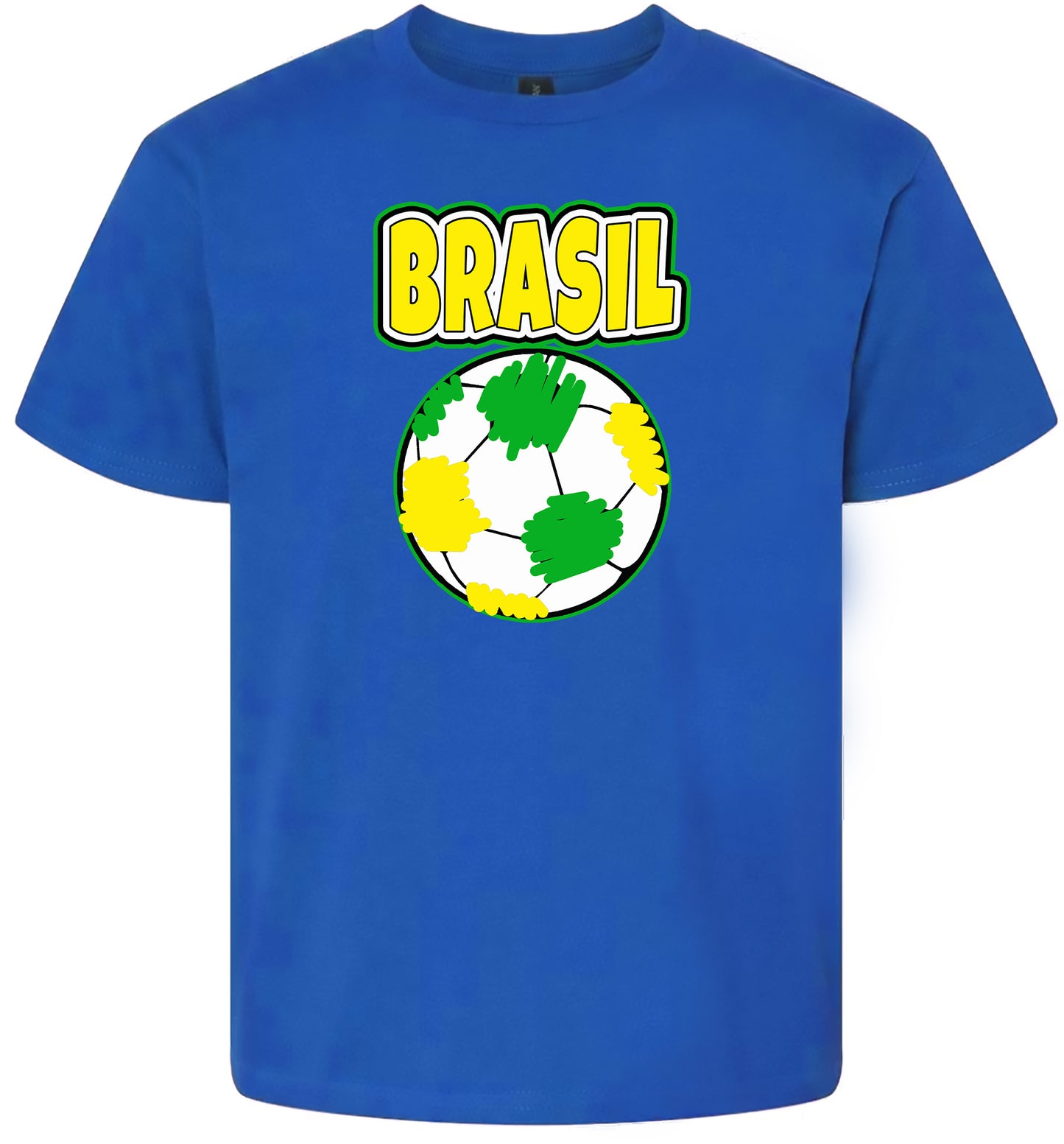 Brazil Soccer Children's Gildan Soft Shirt
