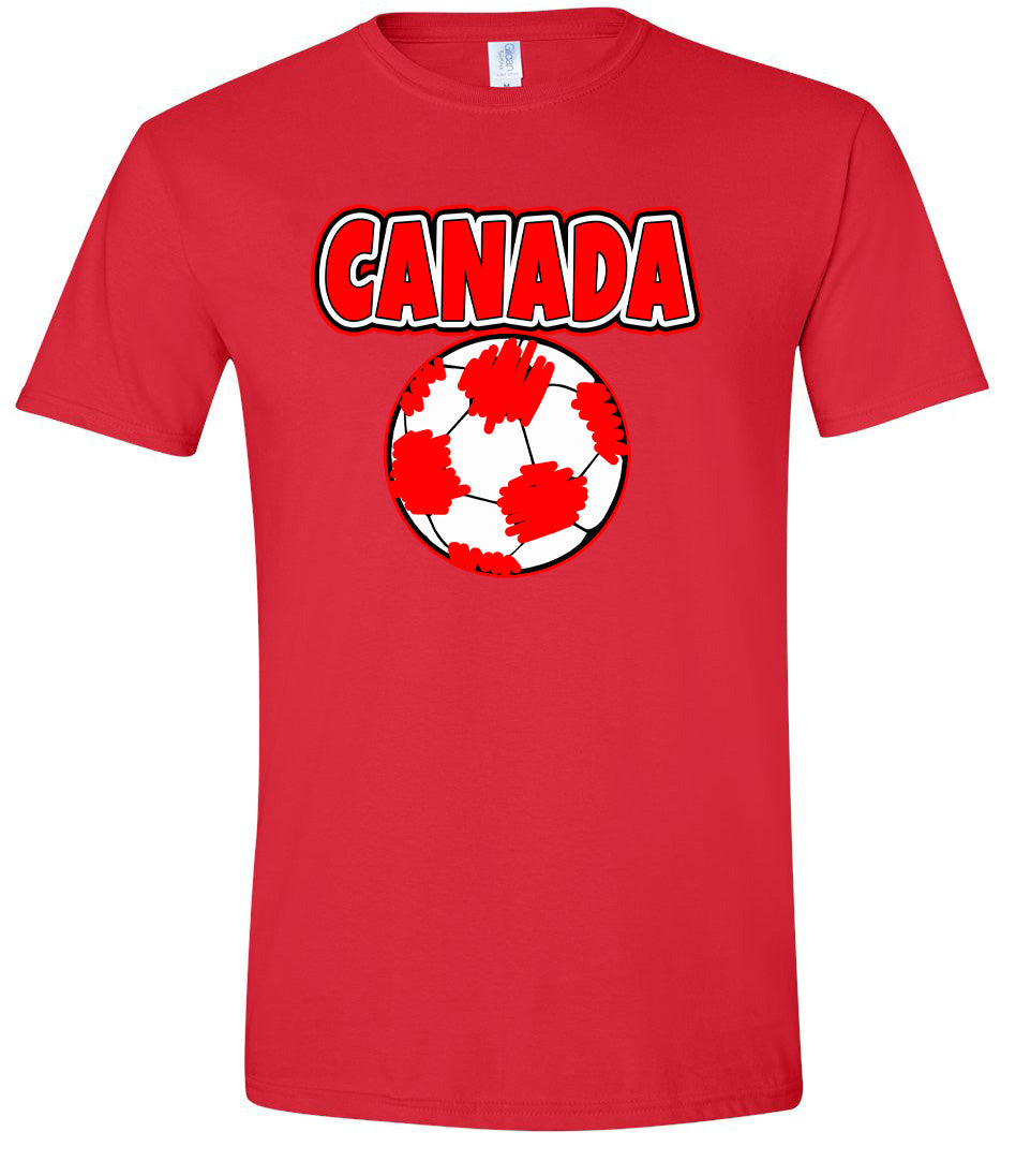 Canada Soccer Adult Gildan Soft Shirt
