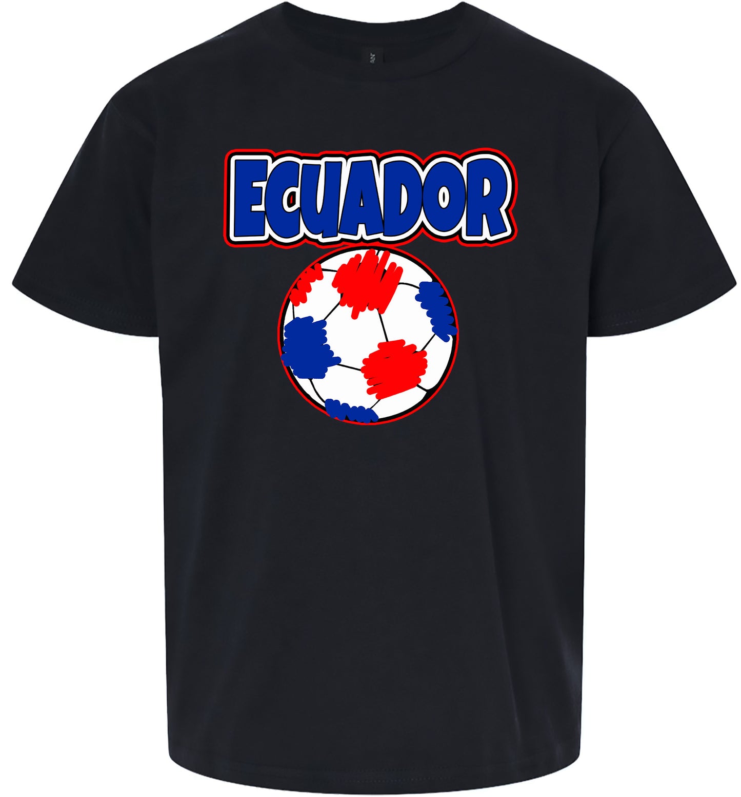 Ecuador Soccer Children's Gildan Soft Shirt