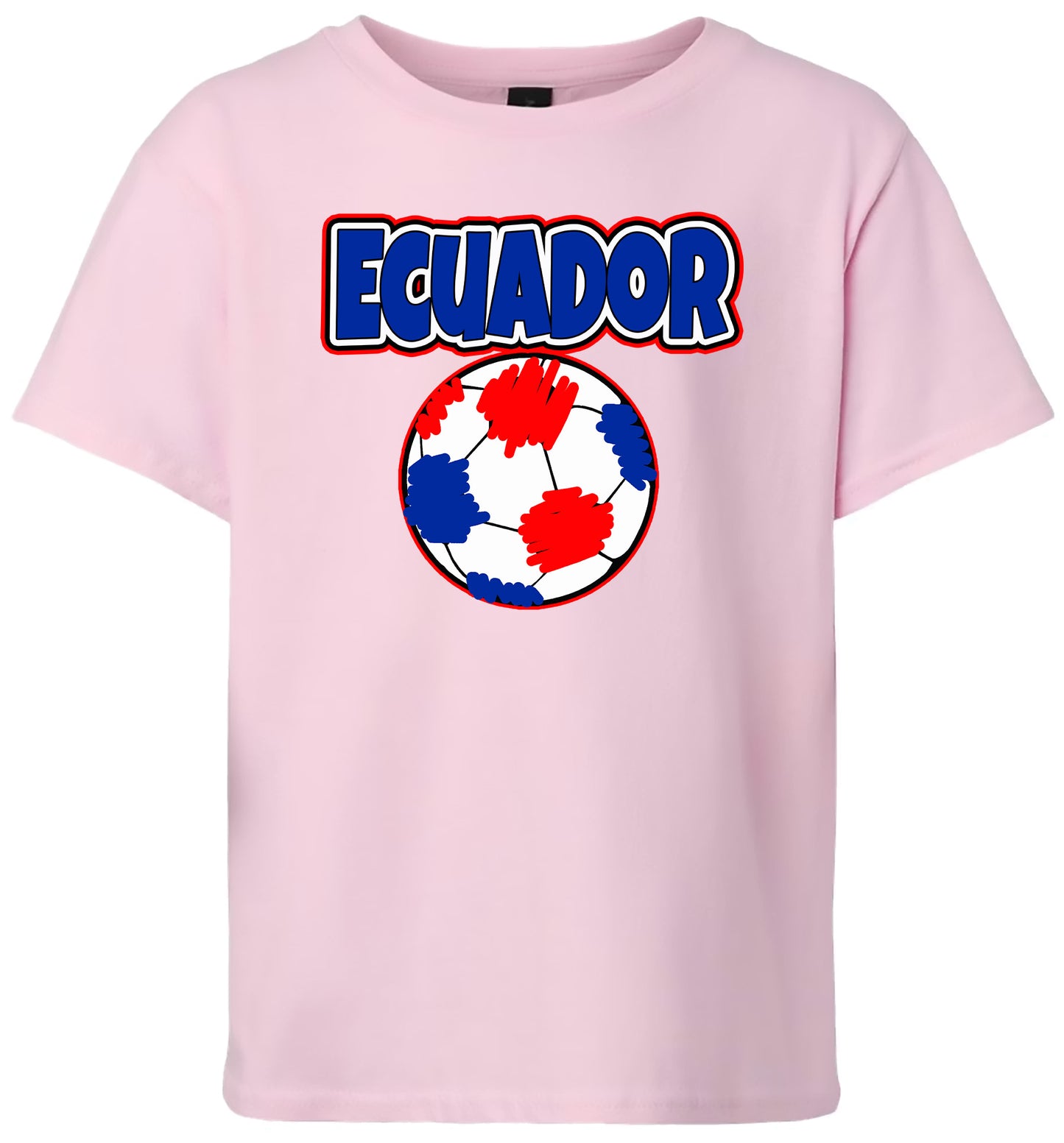 Ecuador Soccer Children's Gildan Soft Shirt