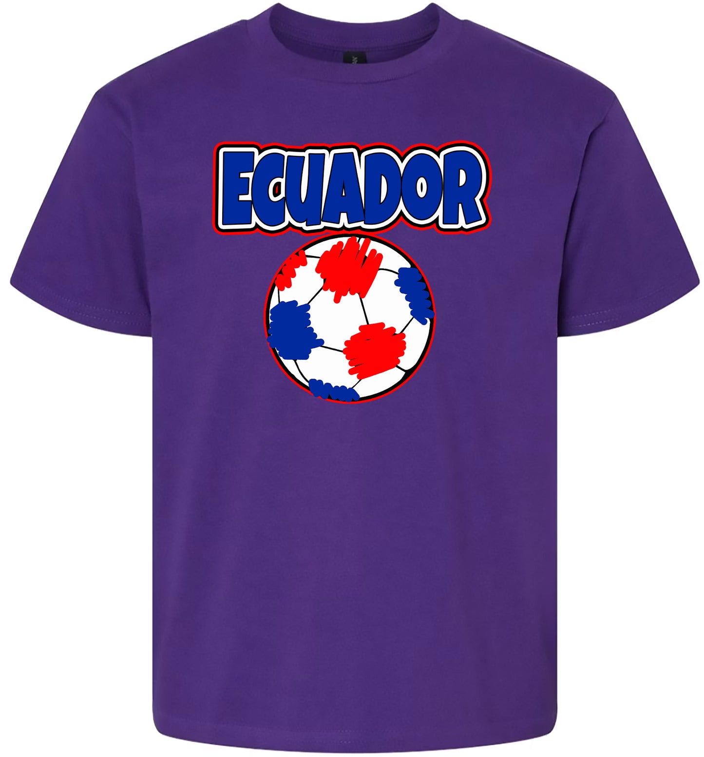 Ecuador Soccer Children's Gildan Soft Shirt