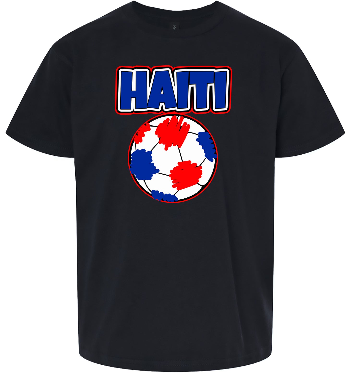 Haiti Soccer Children's Gildan Soft Shirt
