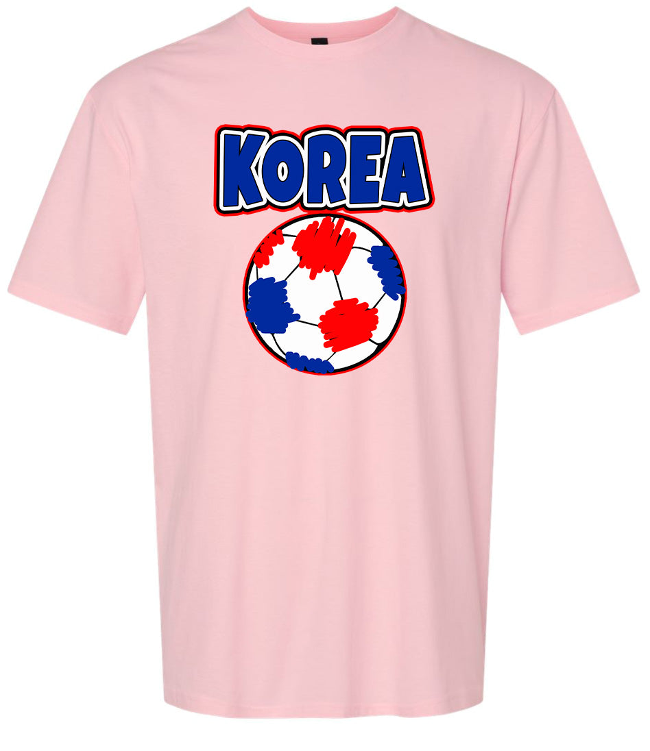 Korea Soccer Adult Gildan Soft Shirt
