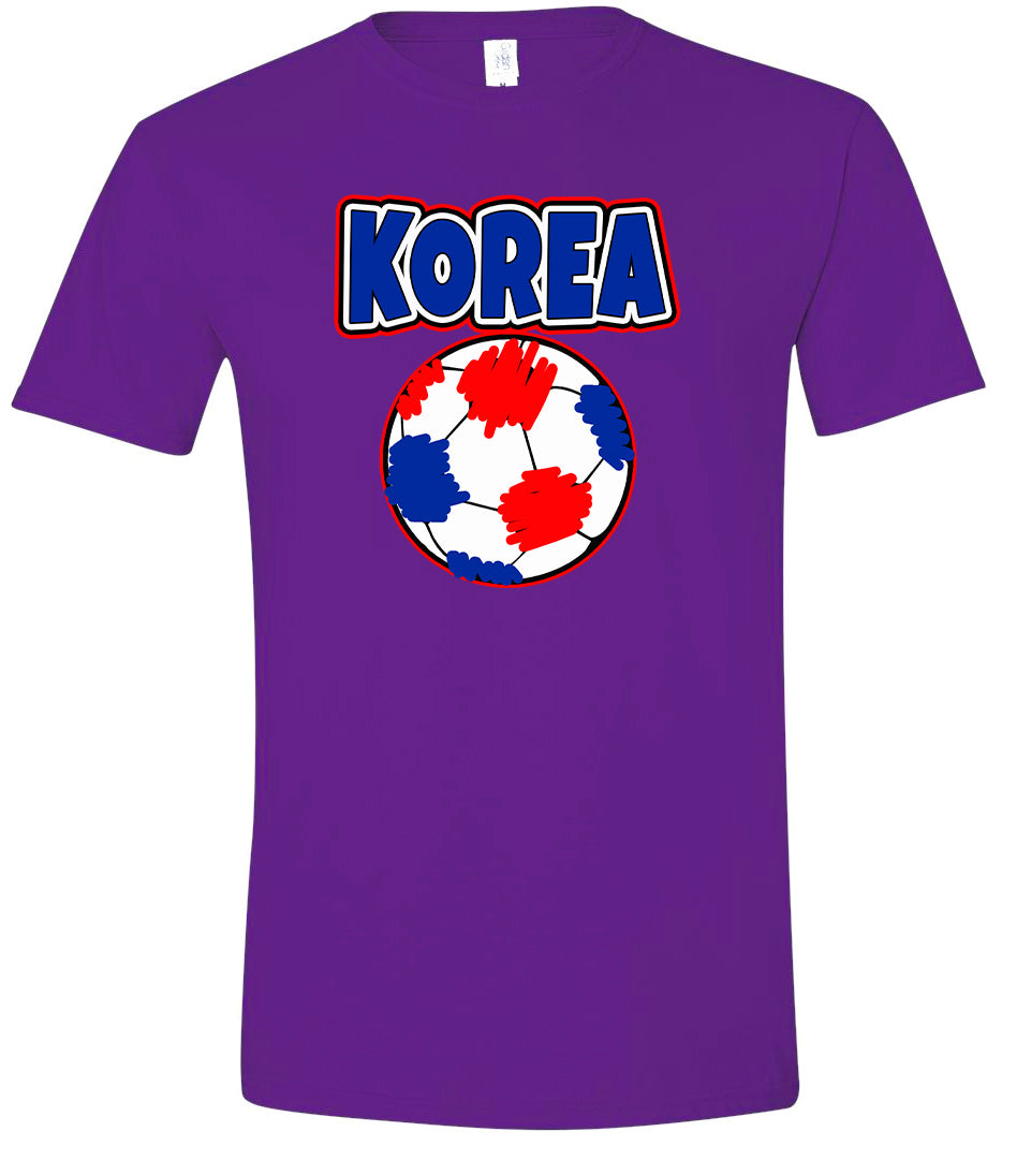 Korea Soccer Adult Gildan Soft Shirt