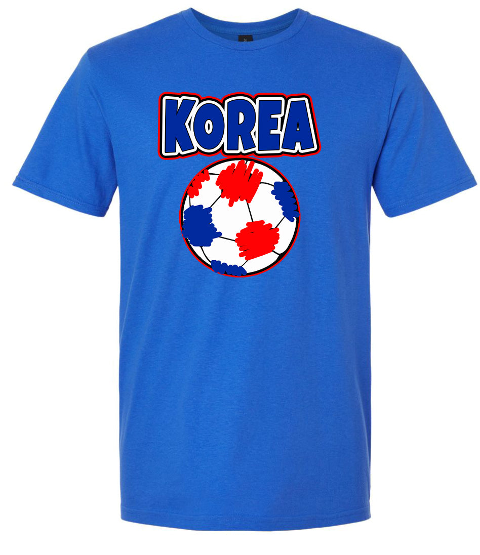 Korea Soccer Adult Gildan Soft Shirt