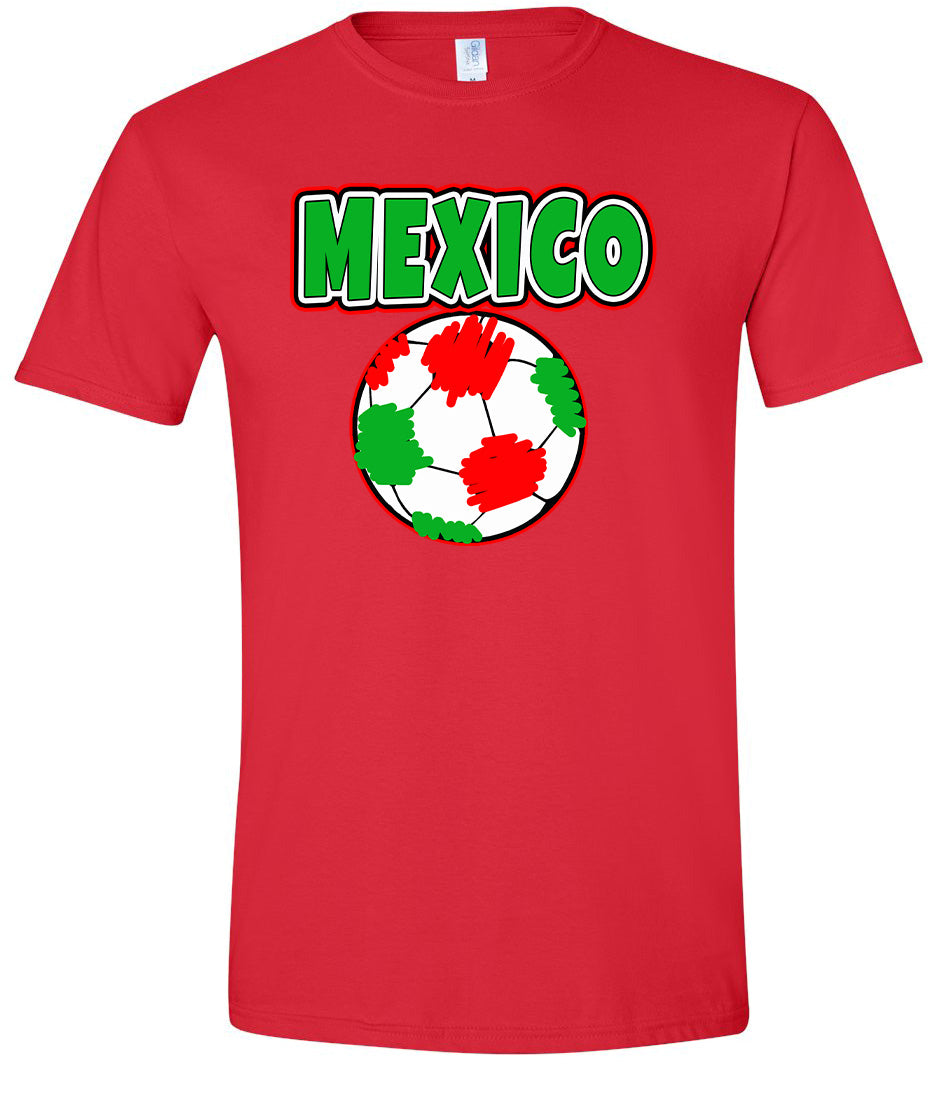 Mexico Soccer Adult Gildan Soft Shirt