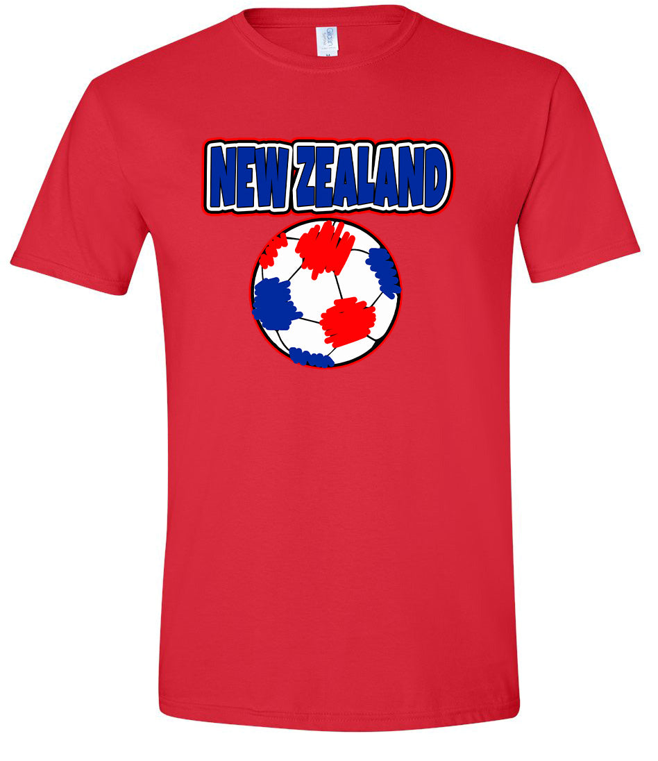 New Zealand Soccer Adult Gildan Soft Shirt