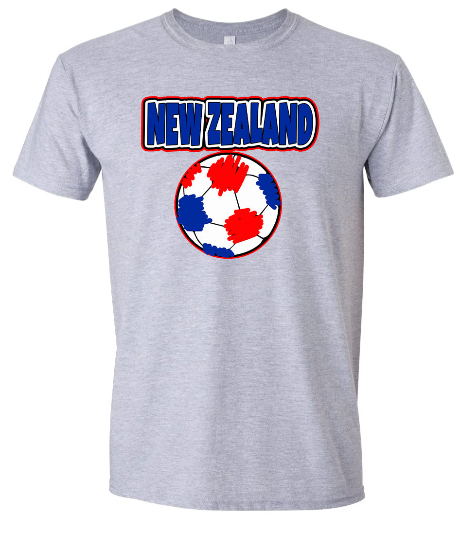 New Zealand Soccer Adult Gildan Soft Shirt