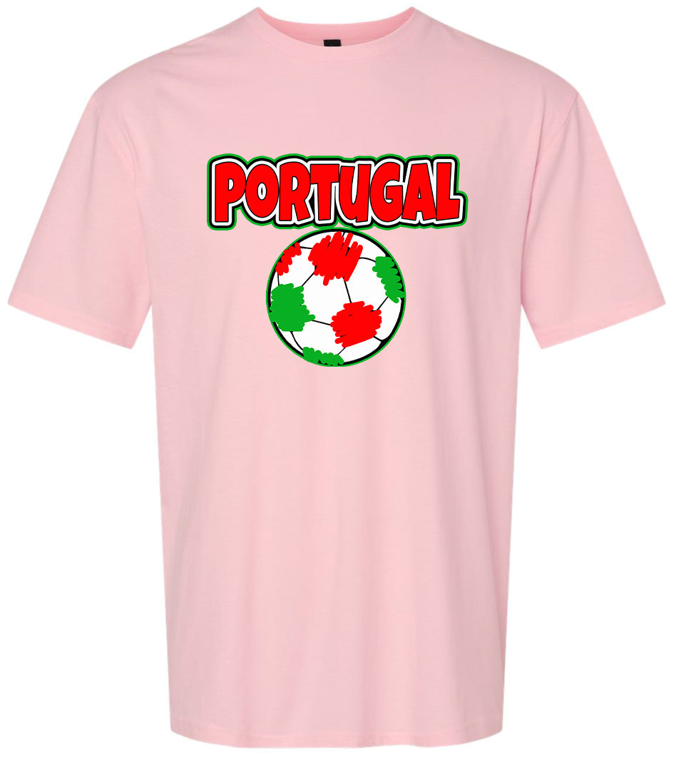 Portugal Soccer Adult Gildan Soft Shirt