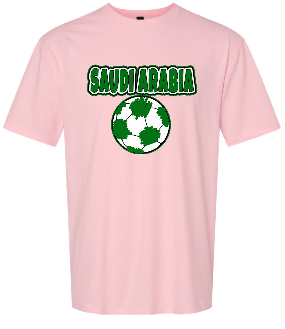 Saudi Arabia Soccer Adult Gildan Soft Shirt