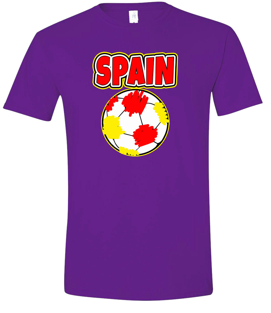 Spain Soccer Adult Gildan Soft Shirt
