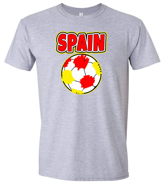 Spain Soccer Adult Gildan Soft Shirt