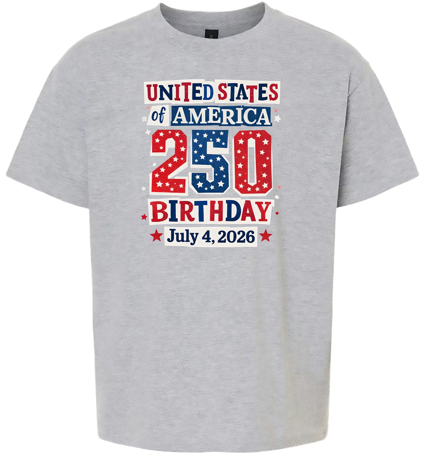 USA 250th Birthday Children's Gildan Soft Shirt