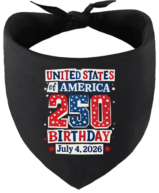 USA 250th Birthday Pet Bandana