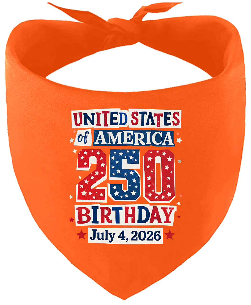 USA 250th Birthday Pet Bandana