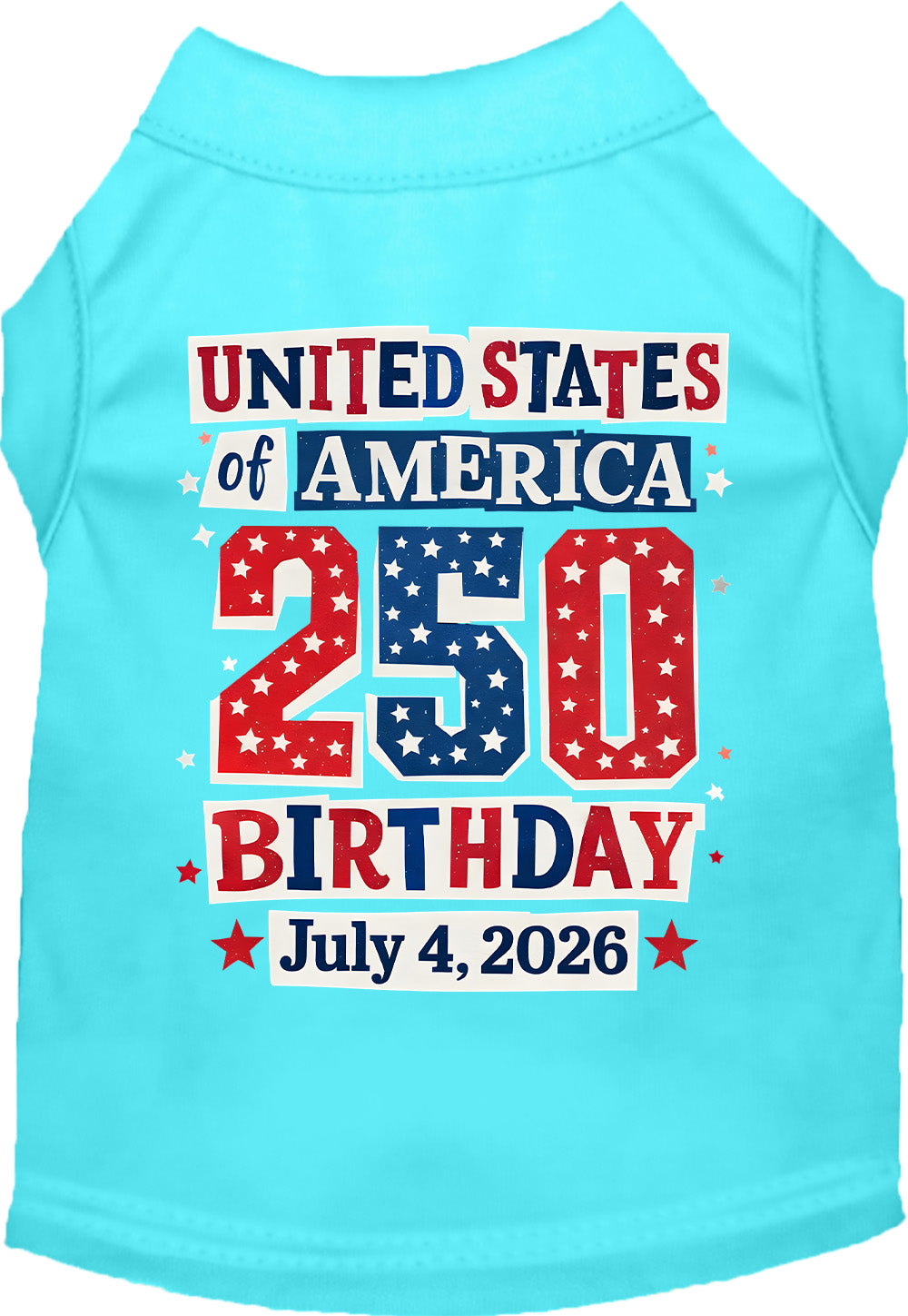 USA 250th Birthday Pet Shirt