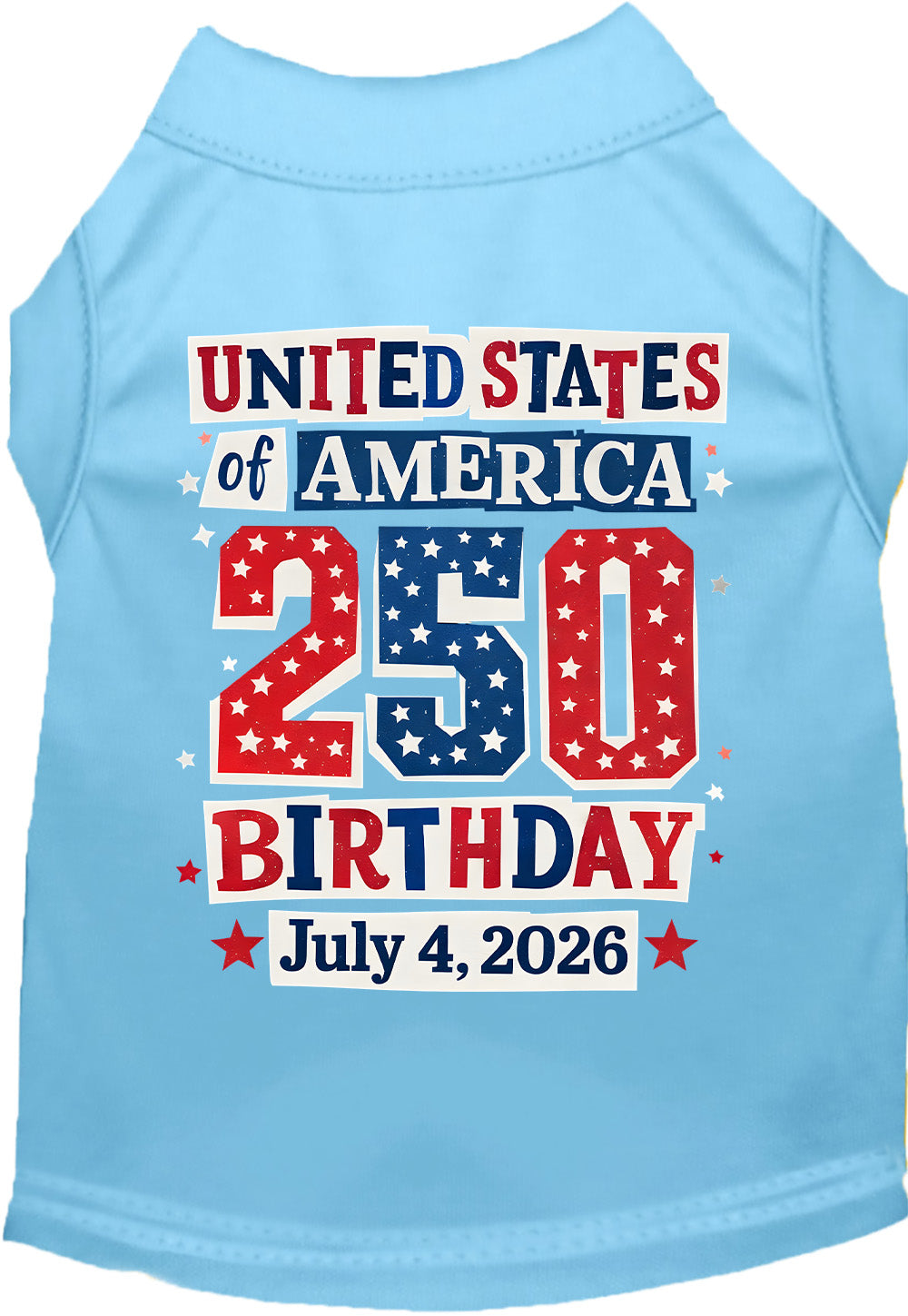 USA 250th Birthday Pet Shirt